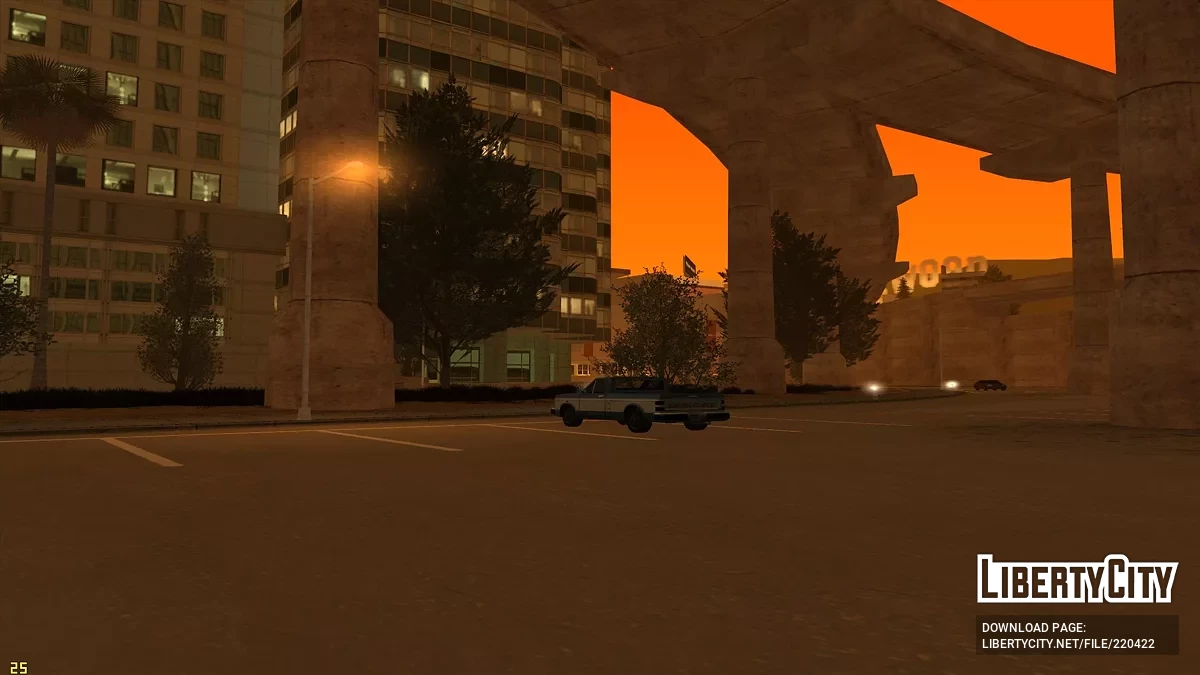 Aparcamiento mejorado en el área de Mulholland / GTA San Andreas