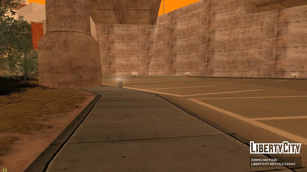 Aparcamiento mejorado en el área de Mulholland / GTA San Andreas