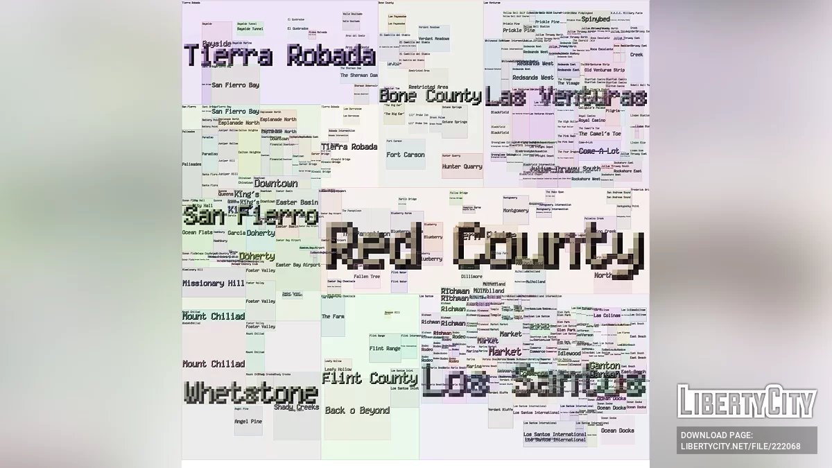 RealMapPaths (Radar) / GTA San Andreas