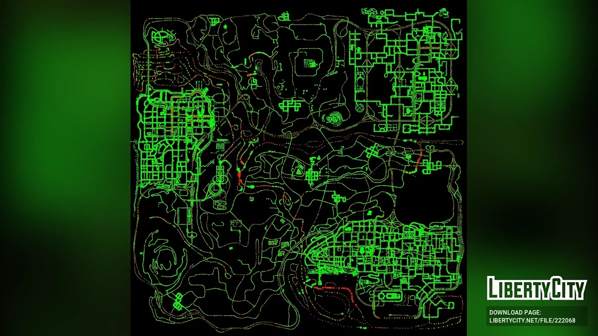 RealMapPaths (Radar) / GTA San Andreas