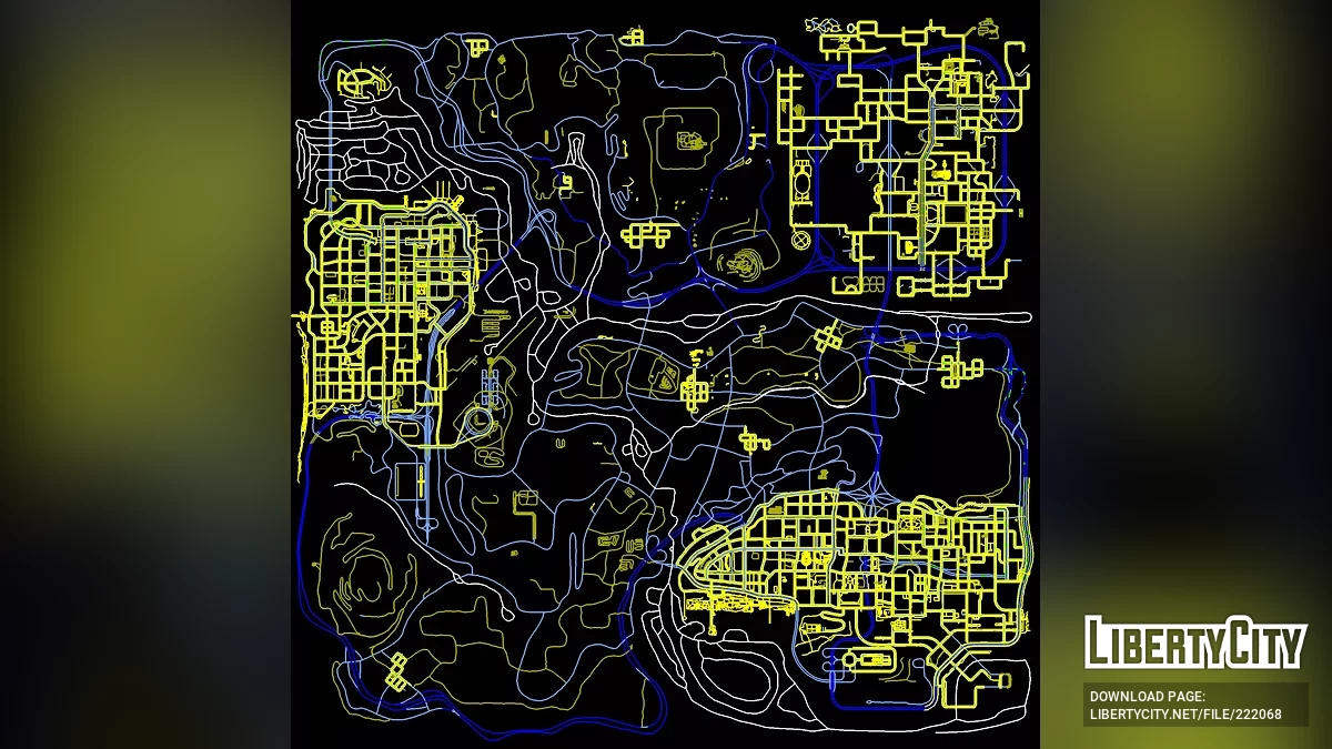 RealMapPaths (Radar) / GTA San Andreas