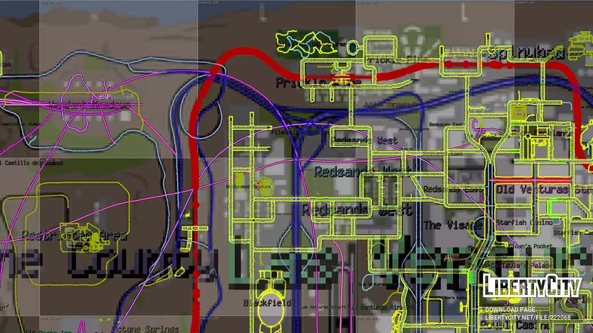 RealMapPaths (Radar) / GTA San Andreas