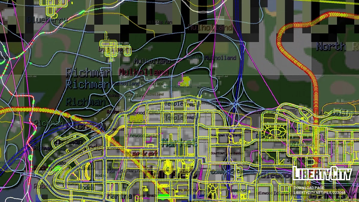 RealMapPaths (Radar) / GTA San Andreas