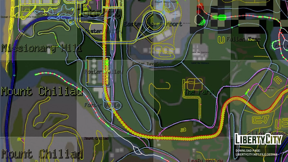 RealMapPaths (Radar) / GTA San Andreas