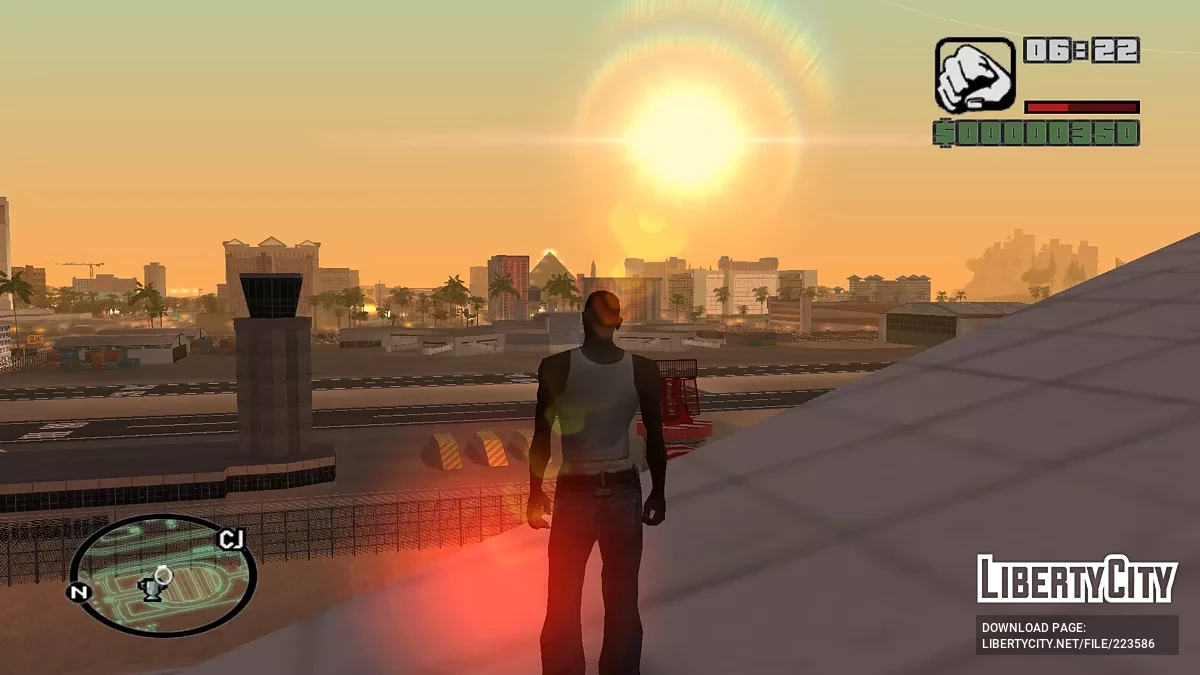 Carte radar néon isolines / GTA San Andreas