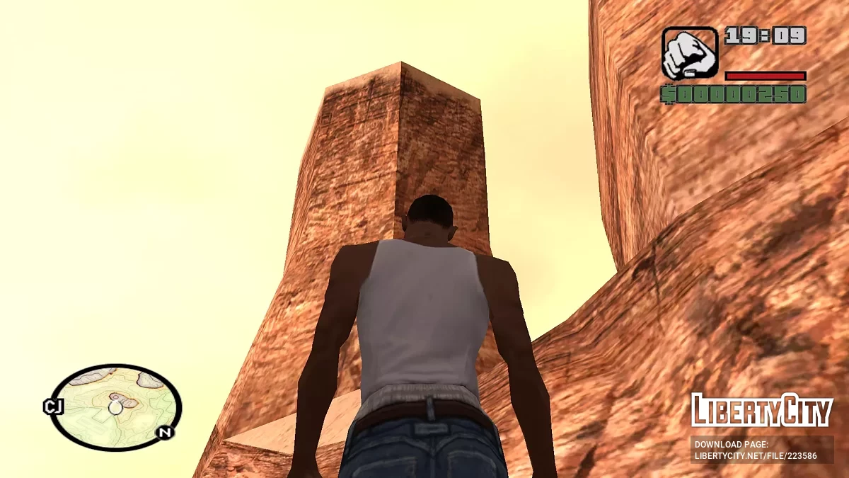 Carte radar néon isolines / GTA San Andreas