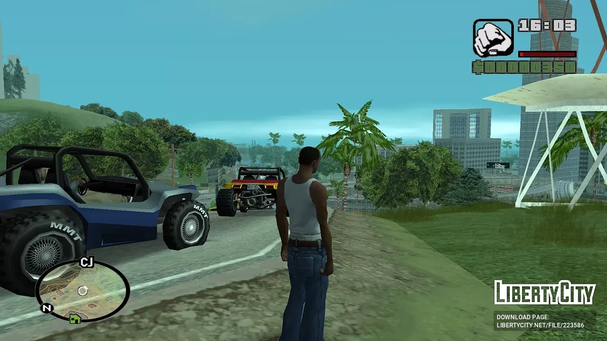 Carte radar néon isolines / GTA San Andreas