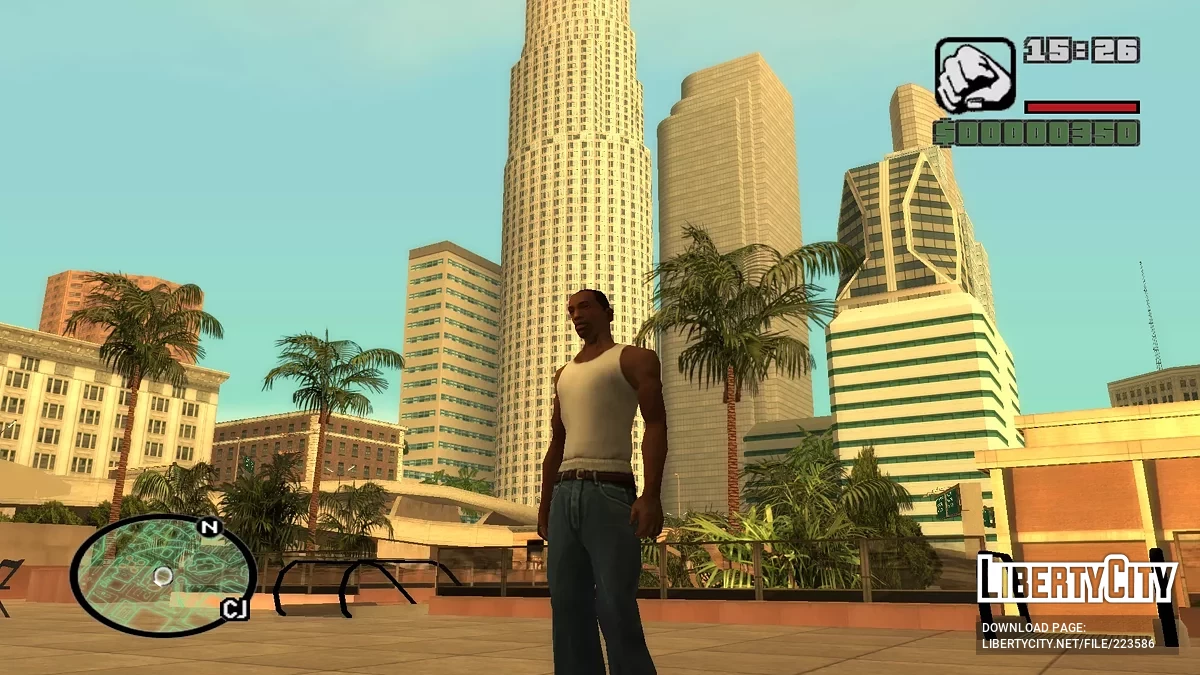Carte radar néon isolines / GTA San Andreas