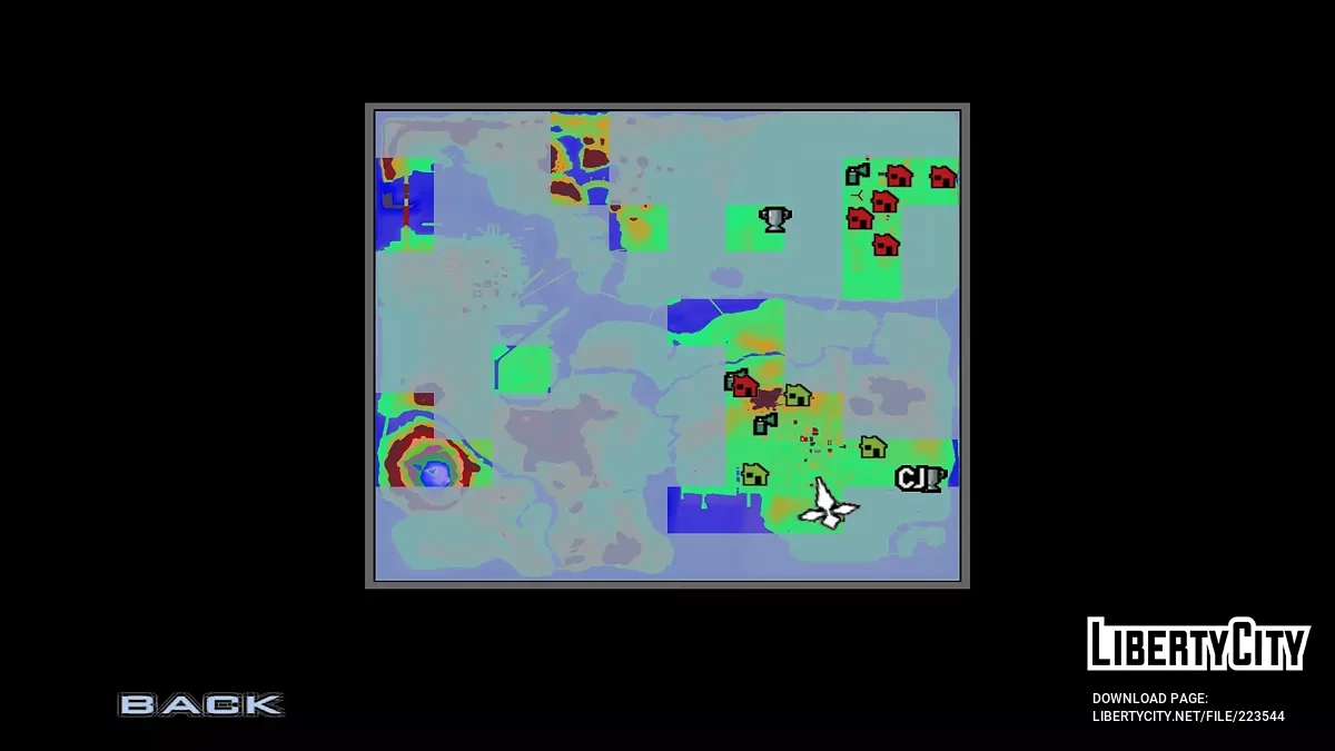 HeightmapColorized (radar) / GTA San Andreas