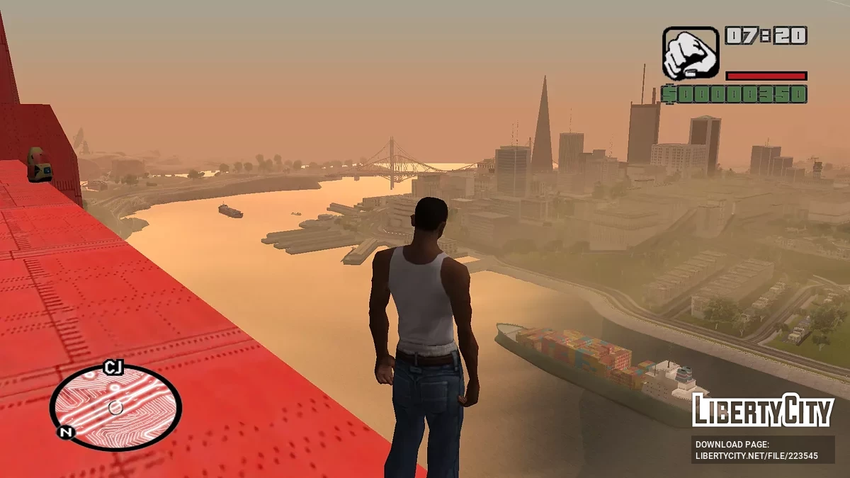 Прозорі ізолінії (радар) / GTA San Andreas