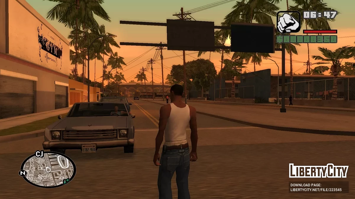 Прозорі ізолінії (радар) / GTA San Andreas
