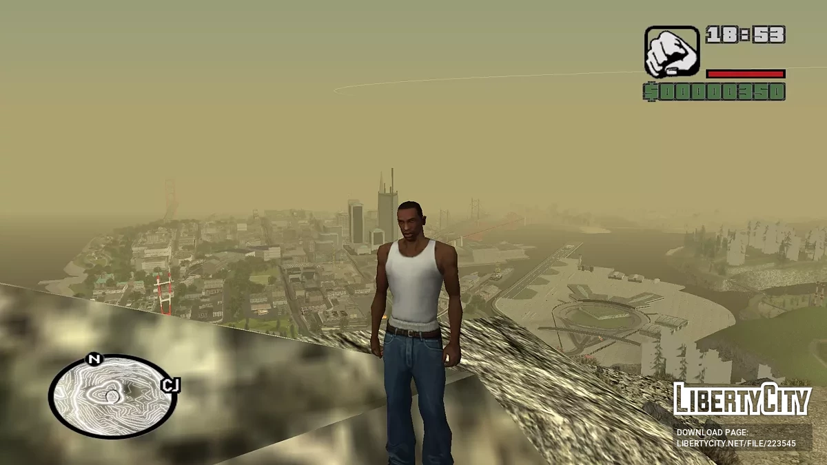 Прозорі ізолінії (радар) / GTA San Andreas