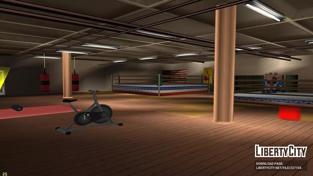 Оновлені текстури спортзалу в HD / GTA San Andreas