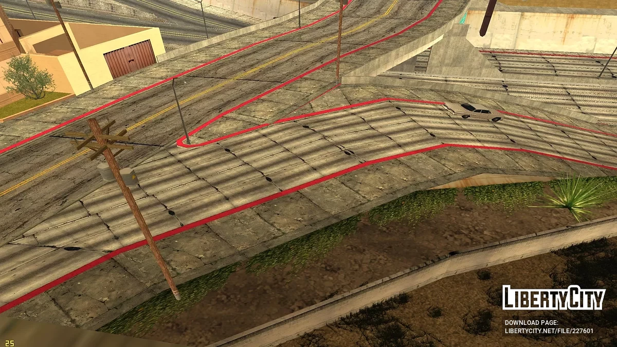 Textures de routes et de trottoirs / GTA San Andreas
