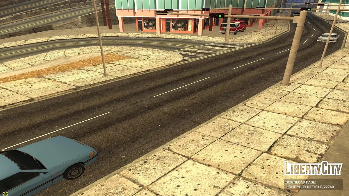 Textures de routes et de trottoirs / GTA San Andreas