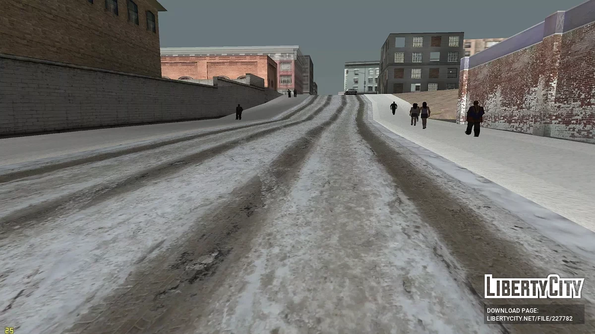 冬季公路和道路 / GTA San Andreas