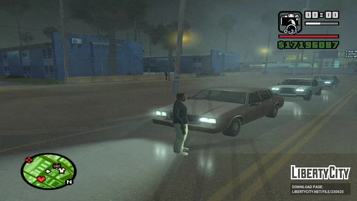 انعكاسات عالية الدقة أثناء المطر / جي تي إيه سان أندرياس