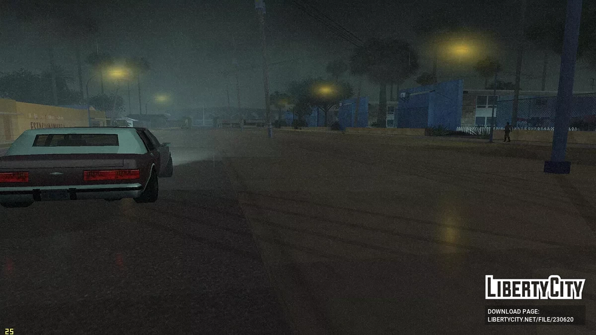 انعكاسات عالية الدقة أثناء المطر / جي تي إيه سان أندرياس