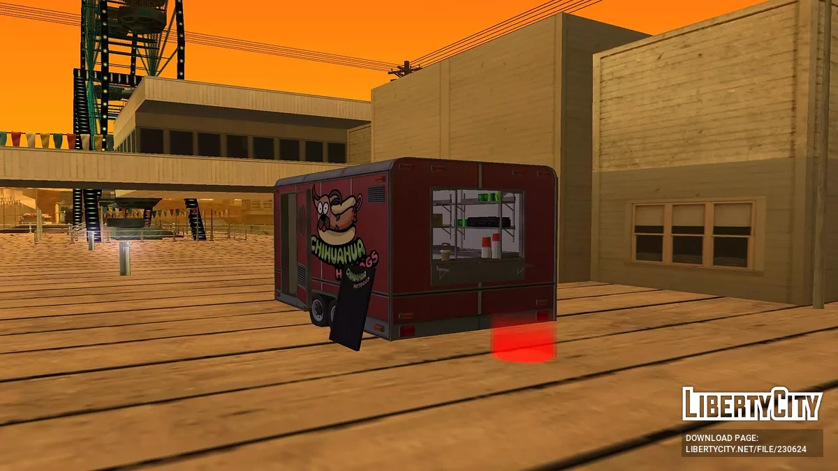 Wózki z jedzeniem i kioski z GTA 5 / GTA San Andreas