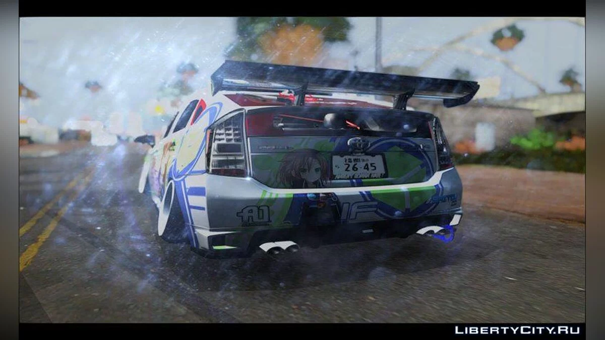 2011 Toyota Prius Hybrid Hellaflush IF Itasha / GTA San Andreas