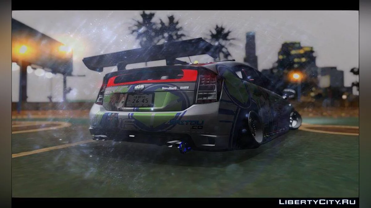 2011 Toyota Prius Hybrid Hellaflush IF Itasha / GTA San Andreas