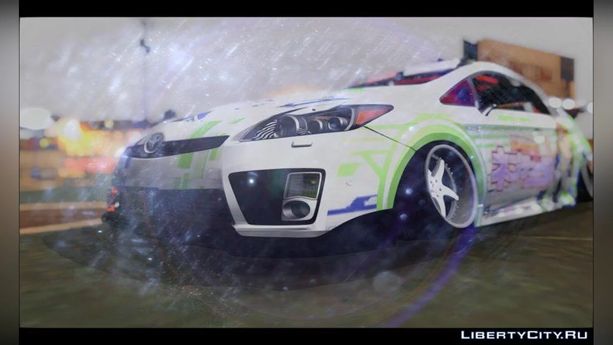 2011 Toyota Prius Hybrid Hellaflush IF Itasha / GTA San Andreas