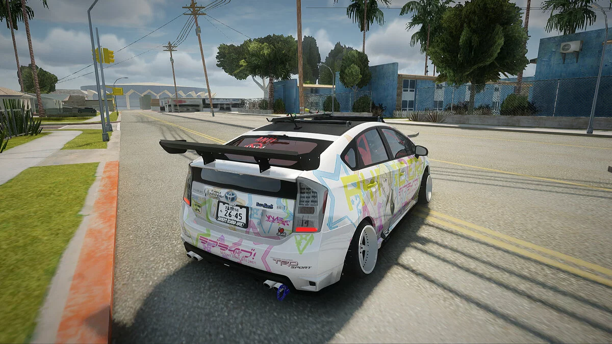 丰田普锐斯混合动力绚濑绘里 Love Live Itasha (IVF) / GTA San Andreas