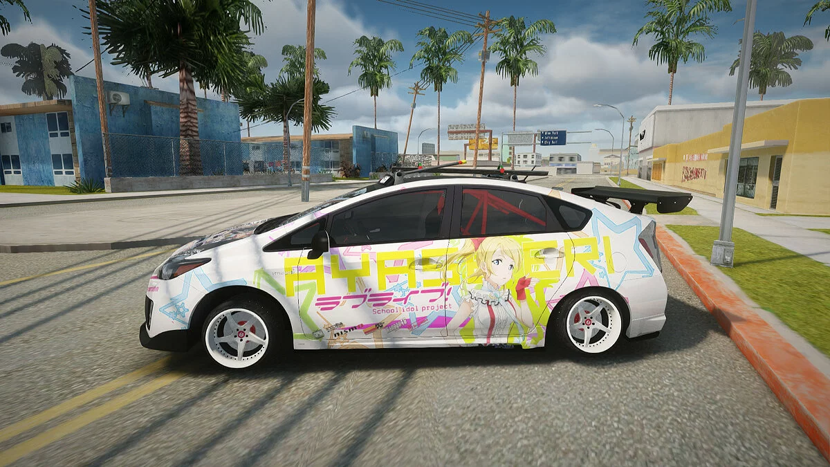 丰田普锐斯混合动力绚濑绘里 Love Live Itasha (IVF) / GTA San Andreas