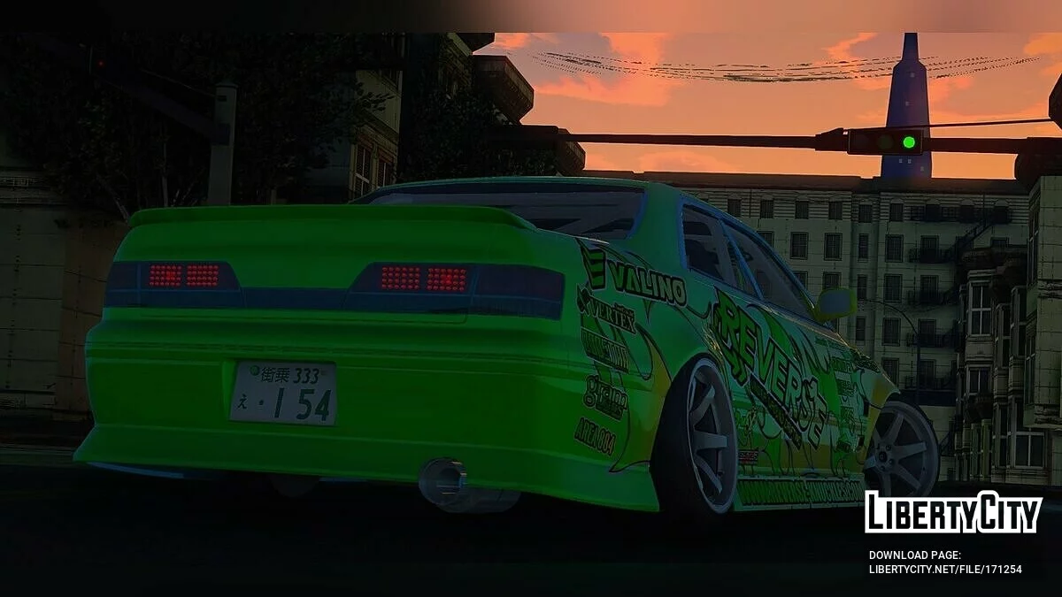 Toyota Mark II JZX100 (Team Reverse) / GTA San Andreas