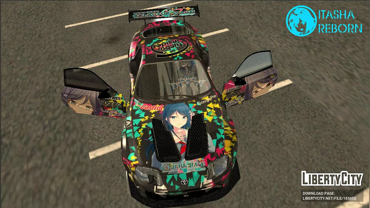 Toyota Supra Itasha Hoshino Ichika de Project Sekai Tuning / GTA San Andreas