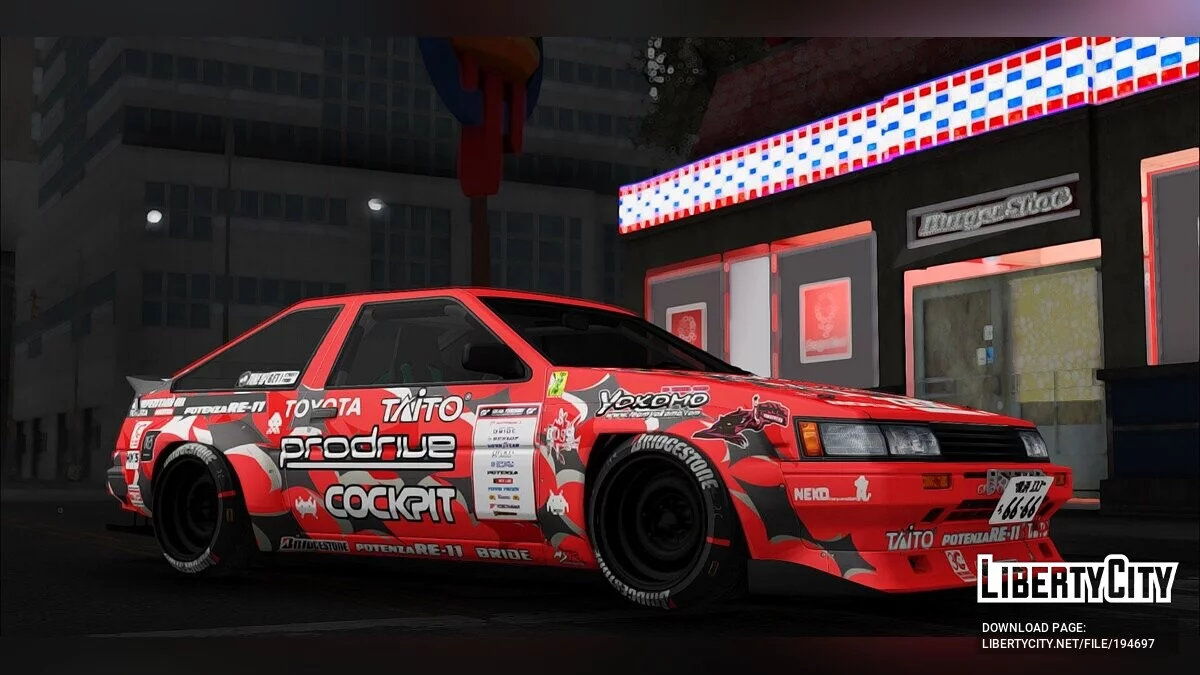Toyota Corolla Levin AE86 / GTA San Andreas
