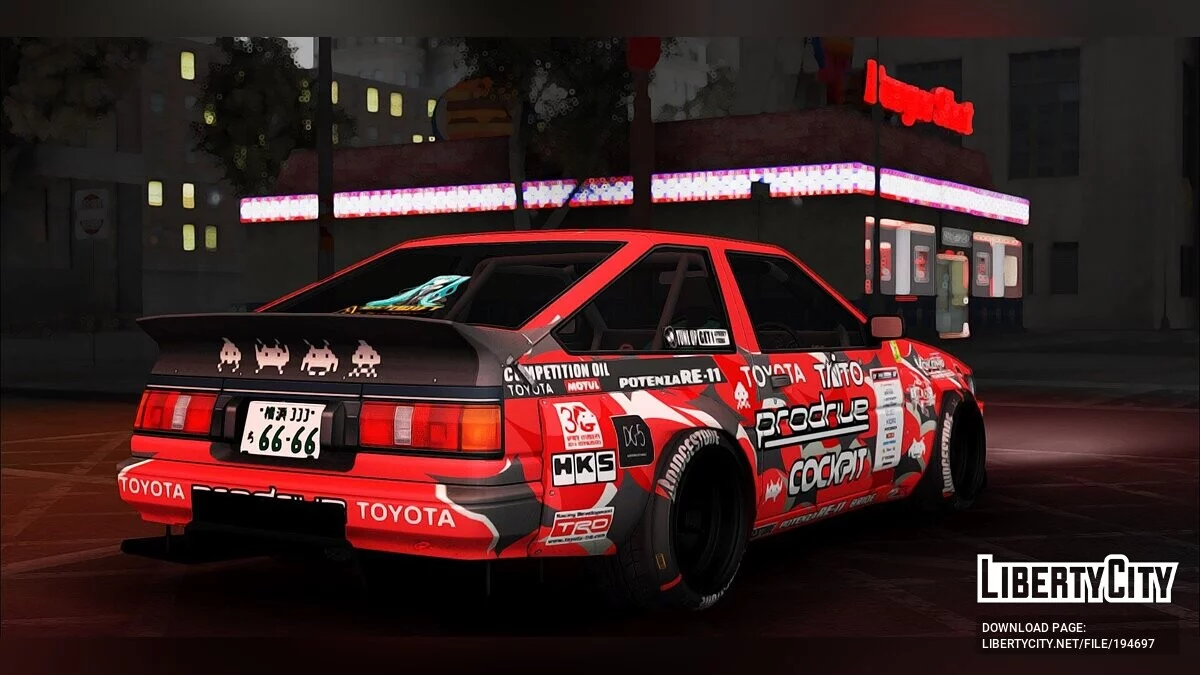 Toyota Corolla Levin AE86 / GTA San Andreas