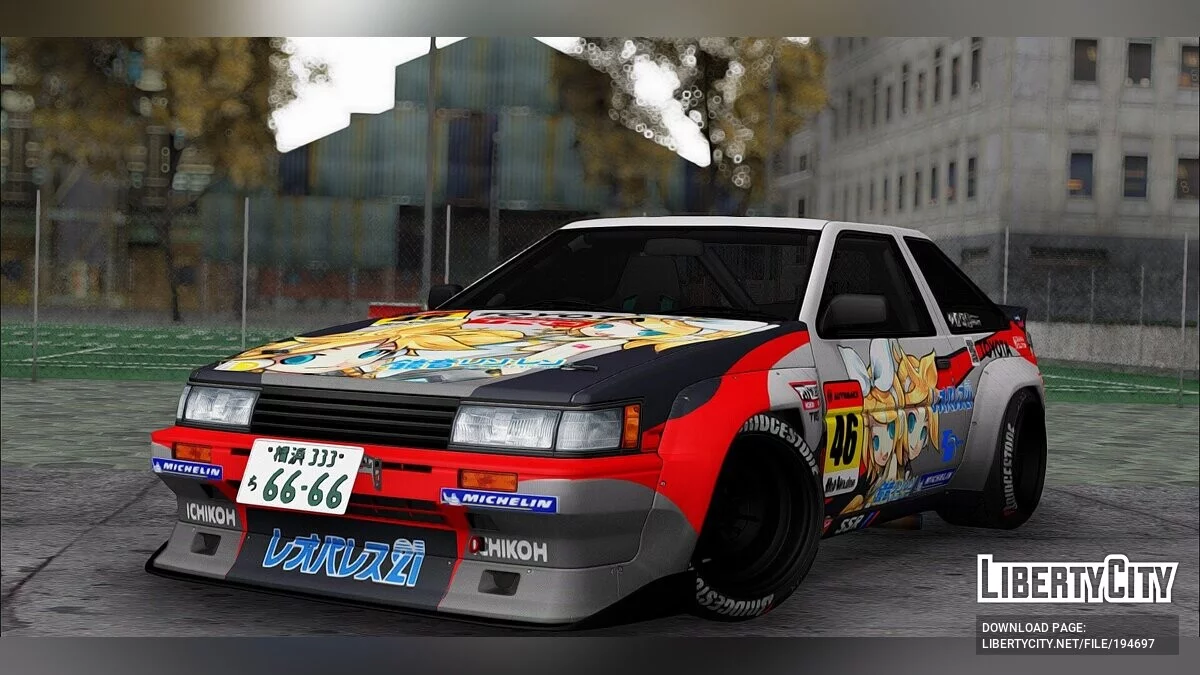 Toyota Corolla Levin AE86 / GTA San Andreas