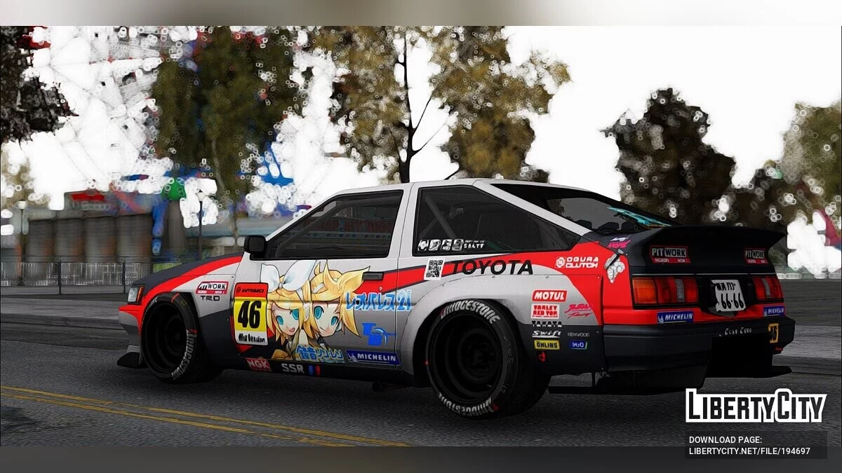 Toyota Corolla Levin AE86 / GTA San Andreas