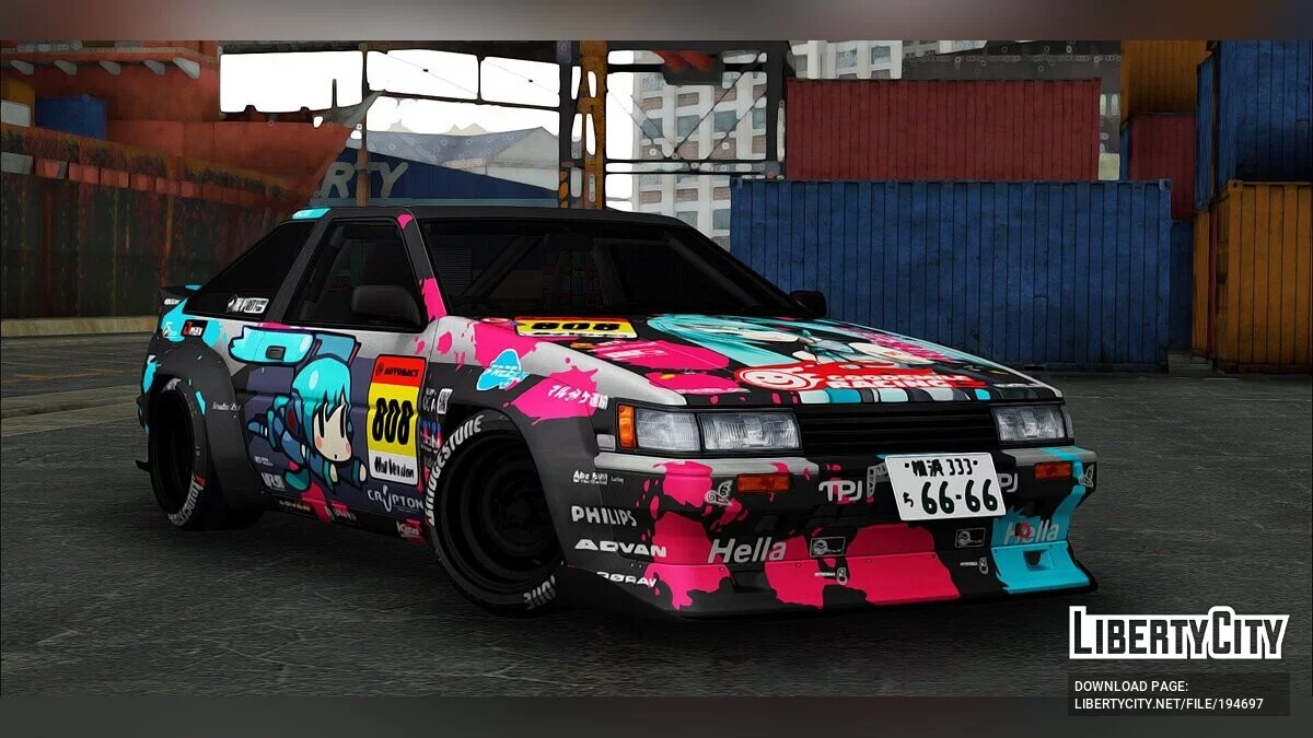 Toyota Corolla Levin AE86 / GTA San Andreas
