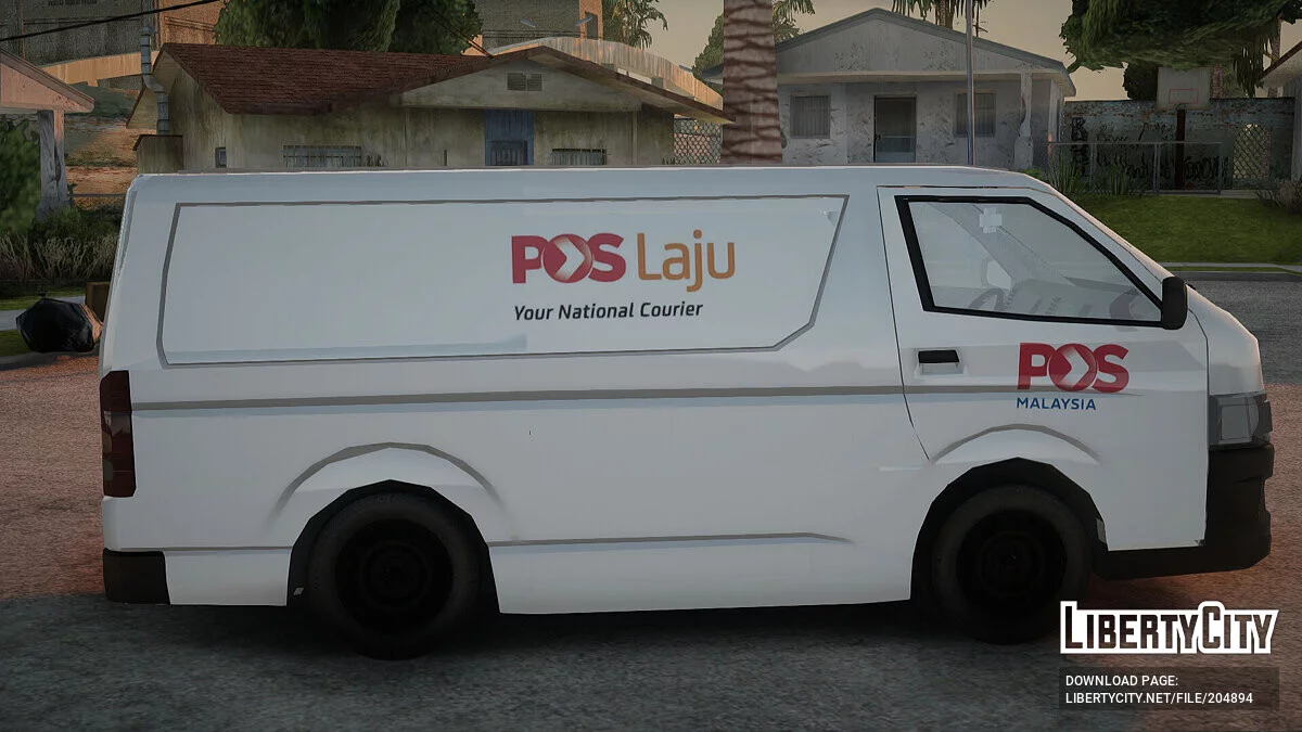 丰田 Hiace PosLaju 马来西亚厢型车 / GTA San Andreas