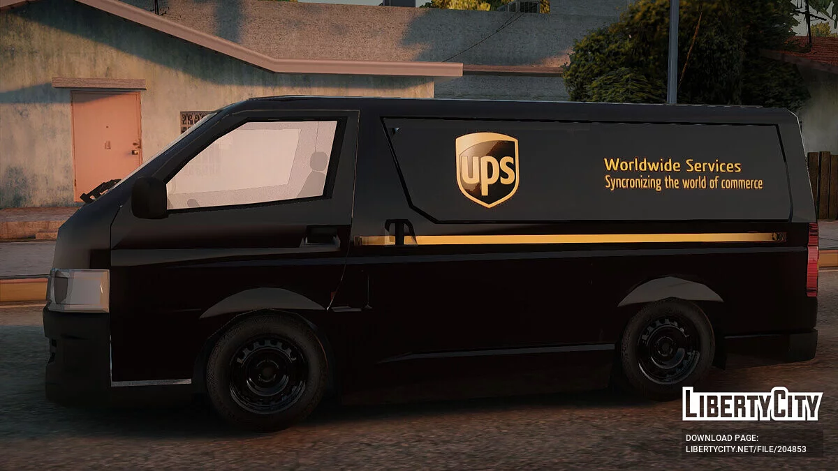 Toyota Hiace UPS Cargo Van 2006 / GTA San Andreas