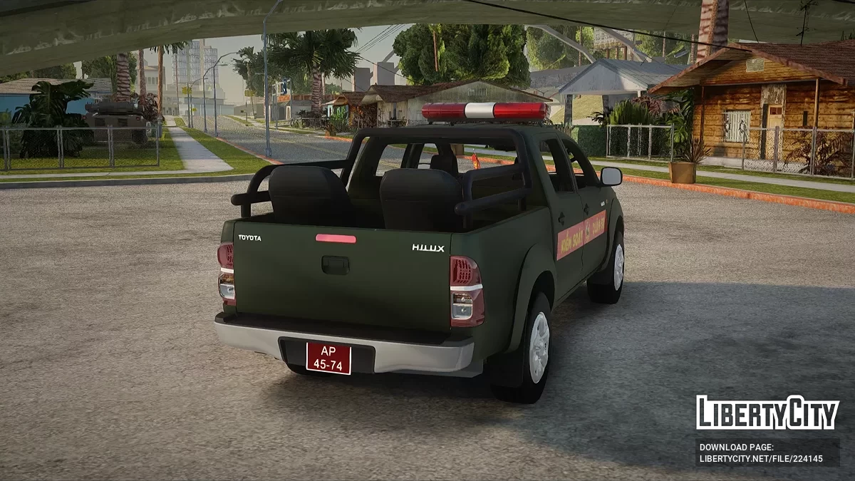 Truk Pickup Kontrol Militer Vietnam Toyota Hilux / GTA San Andreas