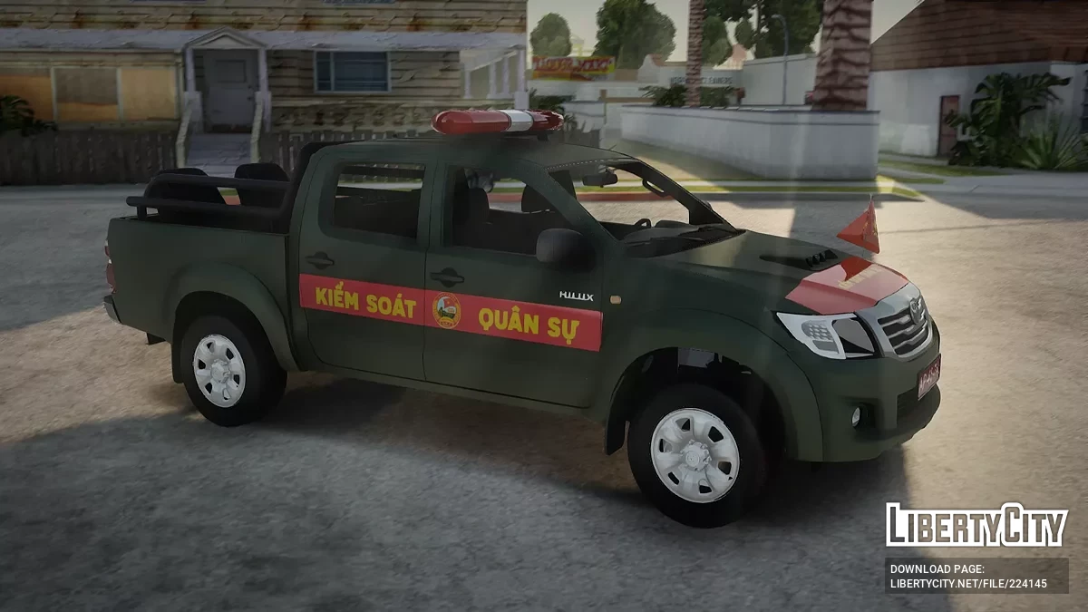 Truk Pickup Kontrol Militer Vietnam Toyota Hilux / GTA San Andreas