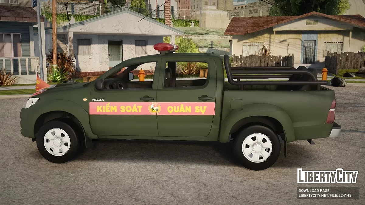 Truk Pickup Kontrol Militer Vietnam Toyota Hilux / GTA San Andreas