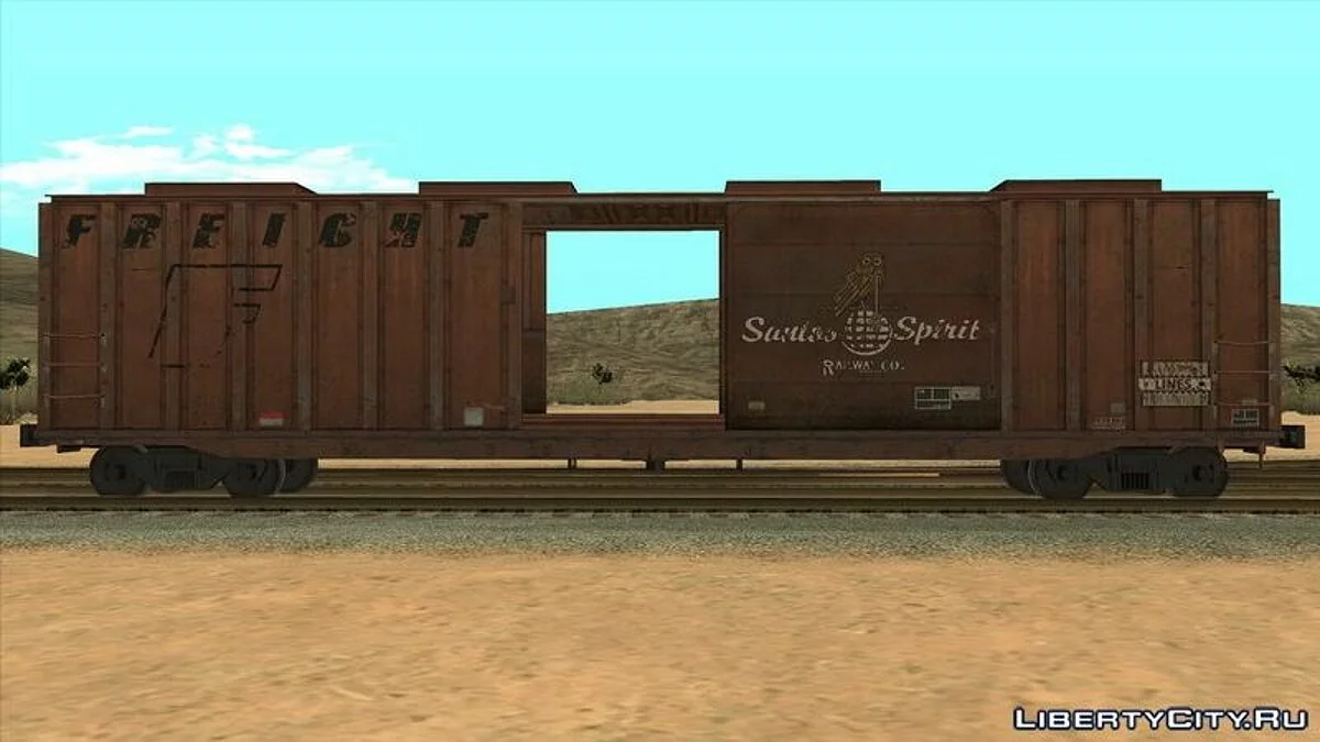 Грузовий поїзд GTA V (1 локомотив і 5 вагонів) / GTA San Andreas