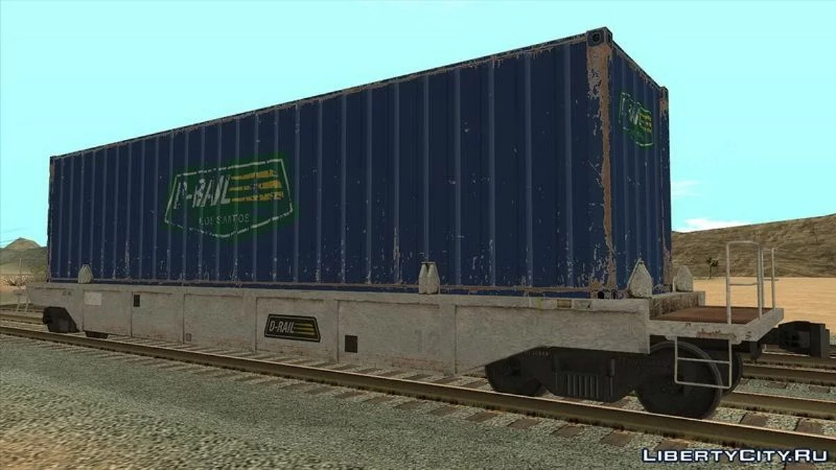 Грузовий поїзд GTA V (1 локомотив і 5 вагонів) / GTA San Andreas