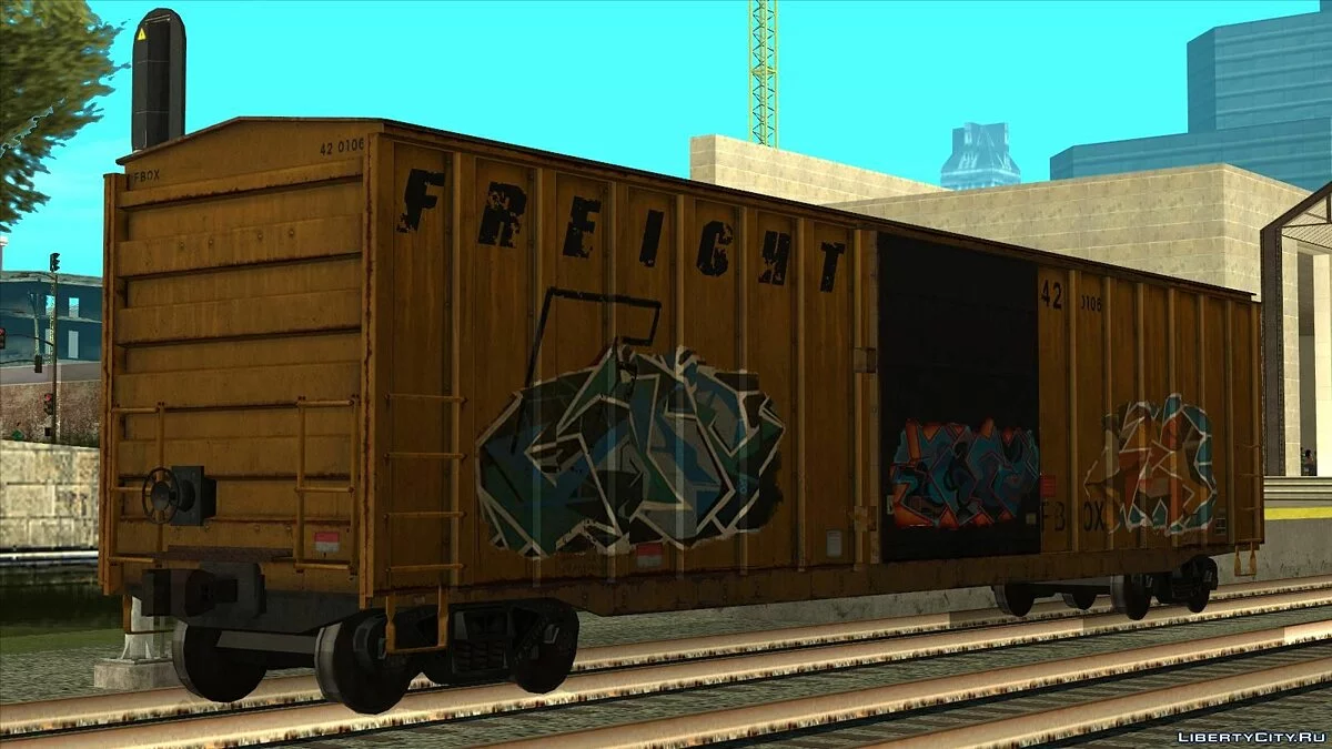 Vagones cubiertos de GTA V (paquete de objetos) / GTA San Andreas