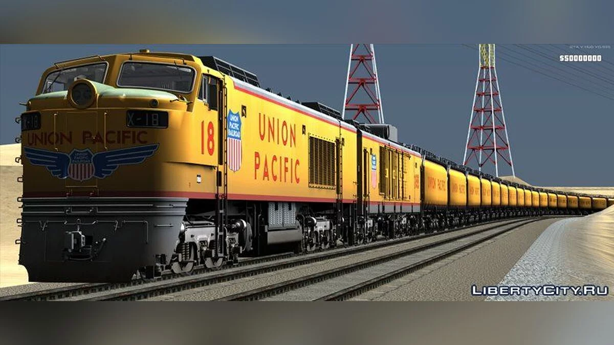 Union Pacific 8500 HP Gas Turbine Electric Locomotive / GTA San Andreas