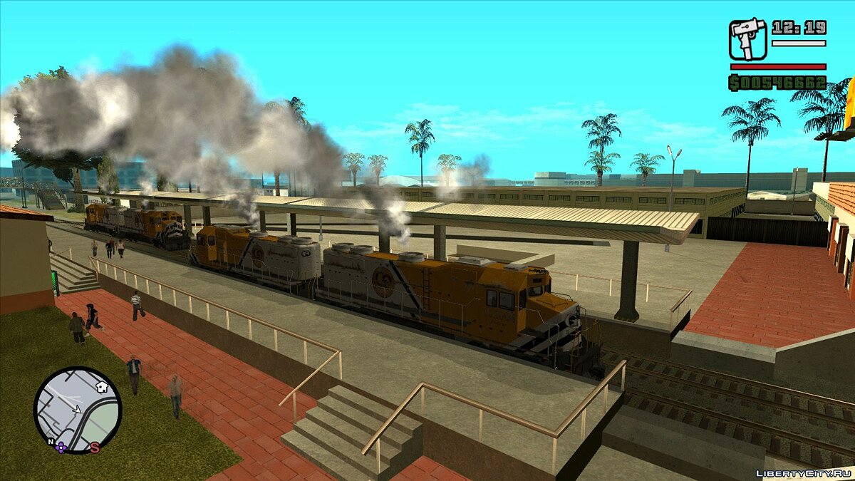 Trains for GTA San Andreas with automatic installation: free download  trains for GTA SA