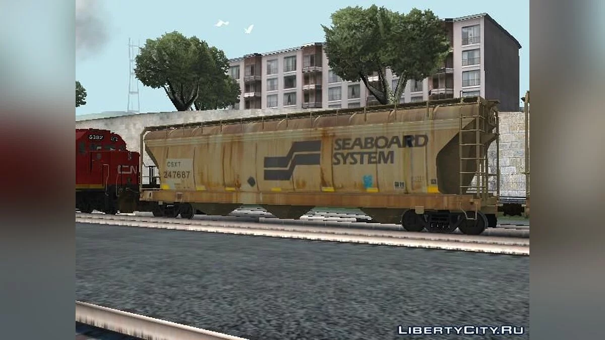 Грузовой вагон Seaboard System Hopper / GTA San Andreas