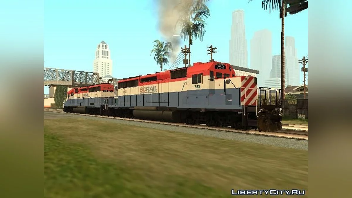 Locomotiva EMD SD40-2 BC Rail / GTA San Andreas
