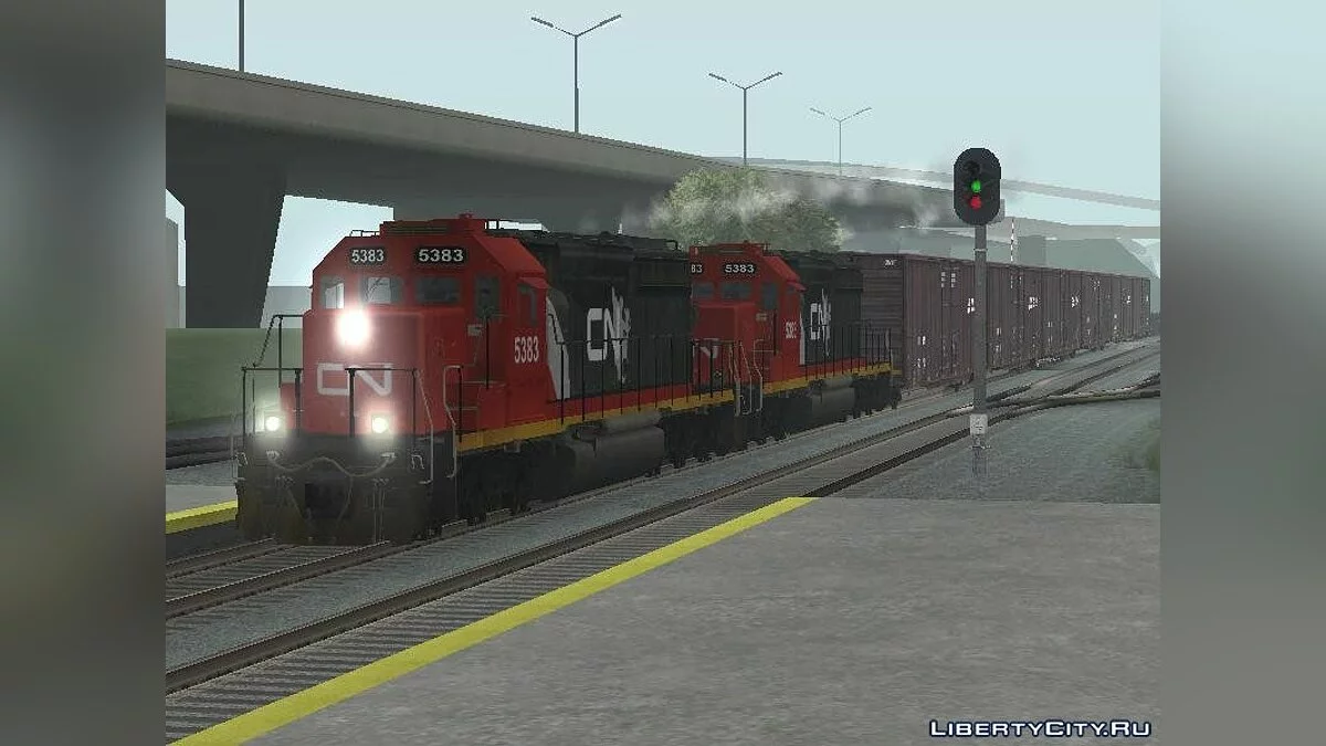 Локомотив EMD SD40-2 Canadian National / GTA San Andreas