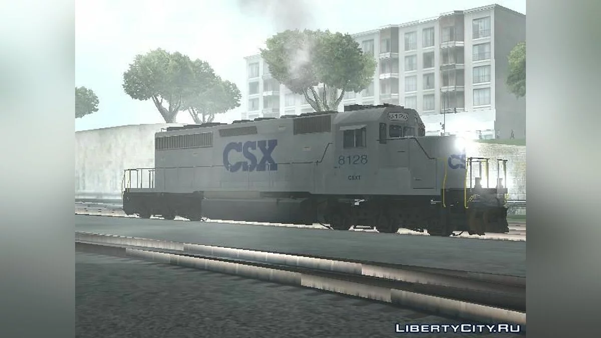 EMD SD40-2 CSX Gray Locomotive / GTA San Andreas