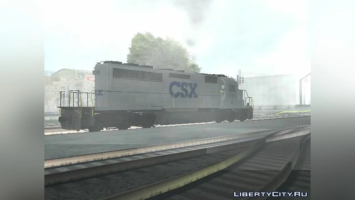 EMD SD40-2 CSX Gray Locomotive / GTA San Andreas